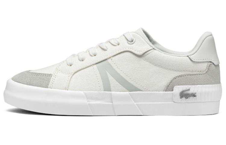 LACOSTE Low top Skateboard Shoes Women's White Gray