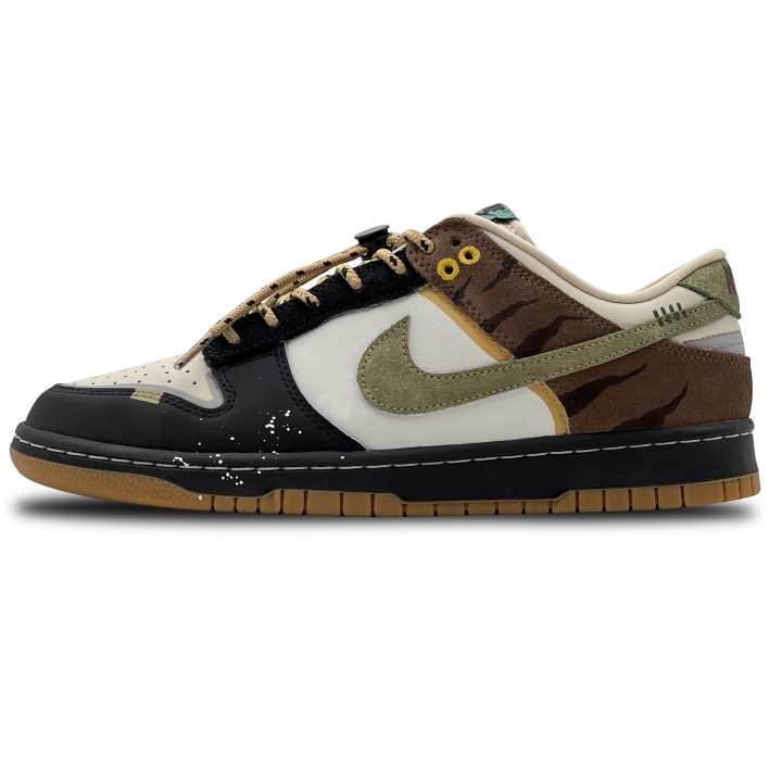 Nike Nike Dunk 'Black Toe/Bicoastal' Wilderness Trail Abrasion Resistant Low top Skateboard Shoes Unisex Brown