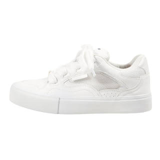 MINGKUANG Street Style Rising Stars POP Wear resistant And Lightweight Low top Skateboard Shoes Women's White