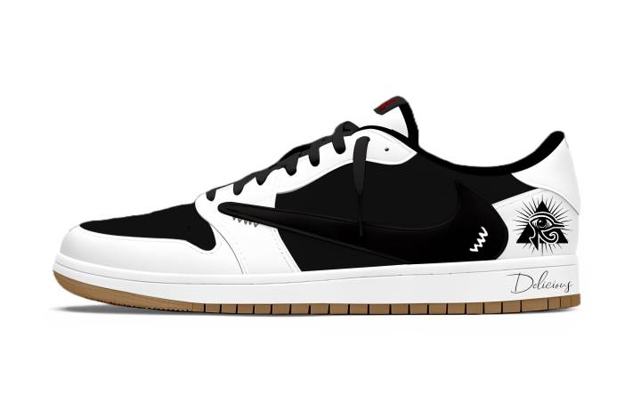 Jordan Travis Scott x Jordan Air Jordan 1 Travis Scott X AJ1 Fake Vision Abrasion Resistant Breathable