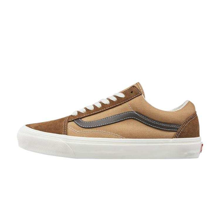 Vans Lightweight Breathable Lightweight And Breathable Low top Skateboard Shoes Unisex Brown