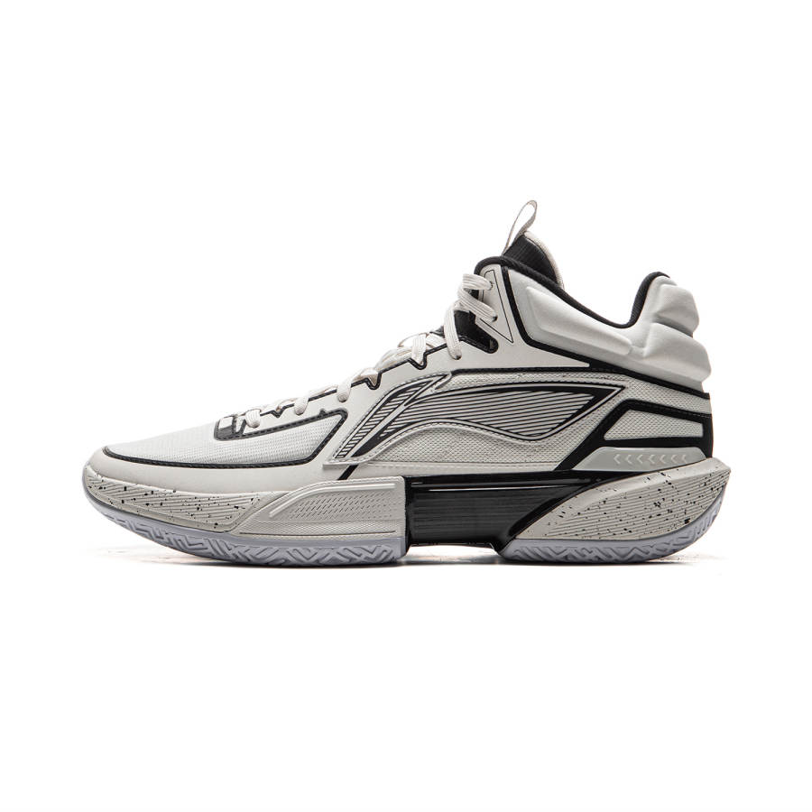 Li-Ning Li Ning Light Speed 2MID Cushioning Slip Resistant Abrasion Resistant Mid top Basketball Shoes Men's Gray Black