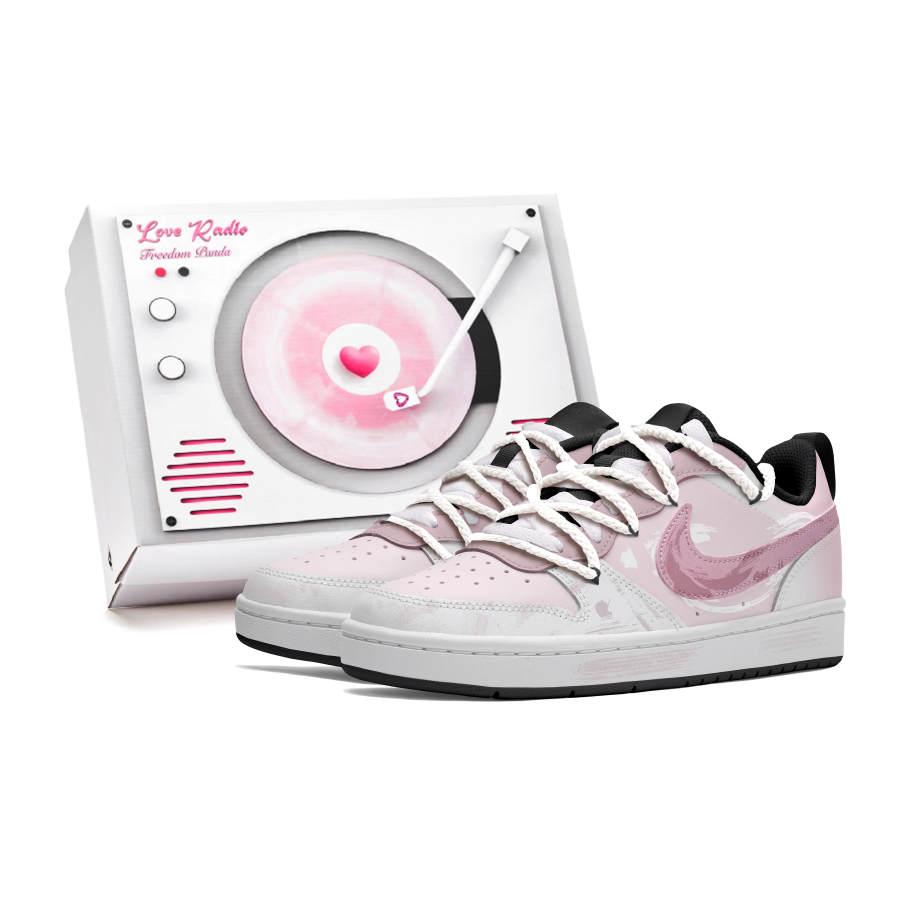 Nike Nike Court Borough Skateboard Shoes Women's Low Top Pink/White