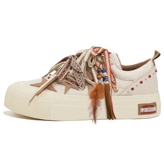KAALIXTO 'TANGTAN1900' x KAALIXTO Slip Resistant Abrasion Resistant Low top Canvas Shoes Unisex Ecru