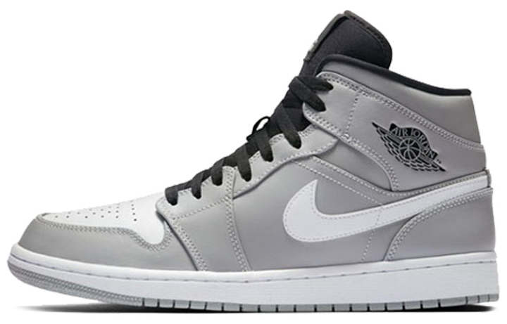 Jordan Jordan 1 Mid Wolf Grey Black White