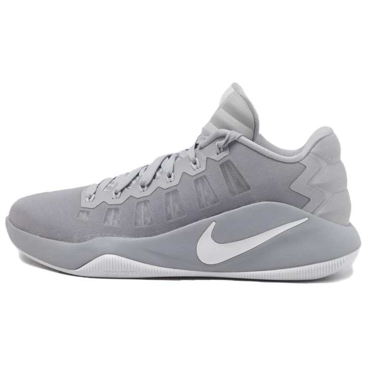 Nike Nike Hyperdunk 2016 Fabric Slip Resistant Abrasion Resistant Low top Basketball Shoes Men's Gray
