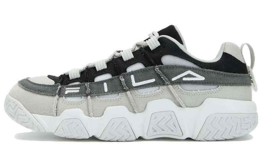 FILA FUSION Low top Vintage Basketball Shoes Men's Black Gray