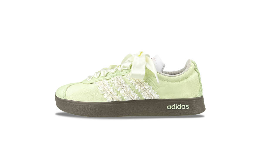 Adidas Neo VL Court 2.0 Abrasion Resistant Low top Skateboard Shoes Unisex Light Green