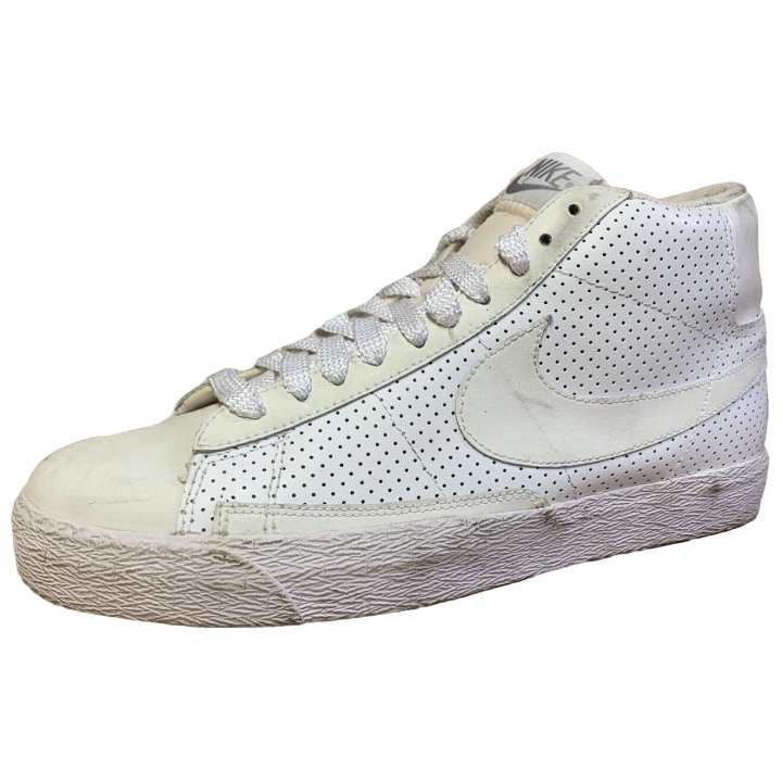 Nike Nike Blazer High Slip Resistant Abrasion Resistant High top Skateboard Shoes Men's White