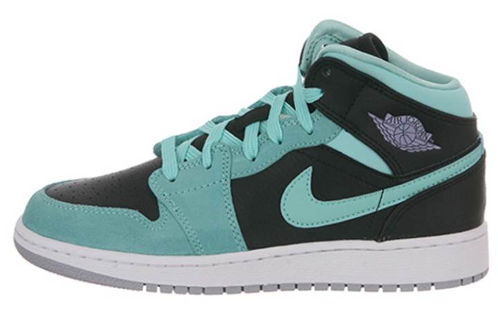Jordan Jordan 1 Mid Retro GG Black Purple Turquoise