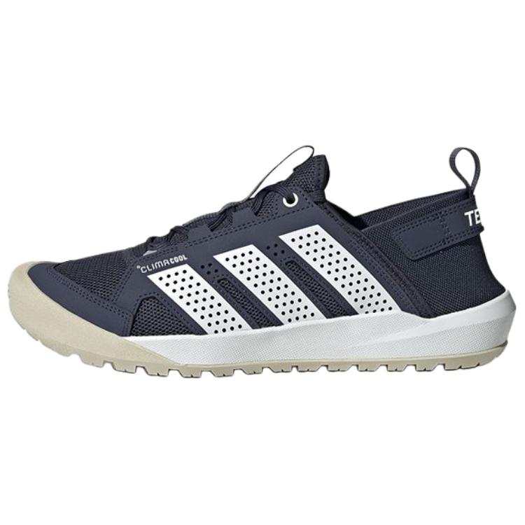 Adidas Adidas DAROGA 25 Textile, Synthetic Leather Comfortable And Lightweight Low top Hiking Shoes Unisex Cyan White