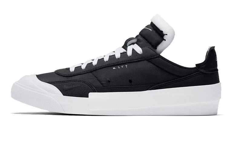 Nike Nike Drop Type LX 'Black And White' Slip Resistant Lightweight Non slip Lightweight Low top Skateboard Shoes Men's
