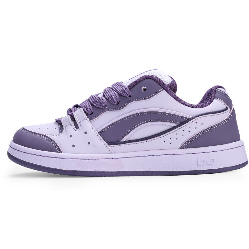 GLO BULL Puffy Shoes Coverage Slip Resistant Abrasion Resistant Lightweight Breathable Low top Skateboard Shoes Unisex