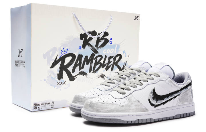 Nike Nike Big Abrasion Resistant Breathable Low top Skateboard Shoes Unisex Gray White