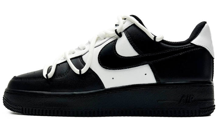 Nike Nike Air Force 1 Reverse The Legend Slip Resistant Abrasion Resistant Low top Skateboard Shoes Women's Black White