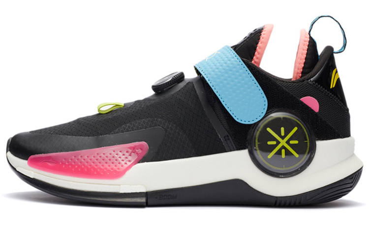 Li-Ning Li Ning Wade Fission 7 V2 Textile, Synthetic Leather, TPU Cushioning Low top Basketball Shoes Men's Black Blue Pink