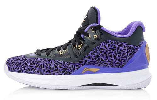 Li-Ning Li Ning WOW 4 Way Of Wade 4 LYFE Non slip Lightweight Mid top Basketball Shoes Men's Purple Black
