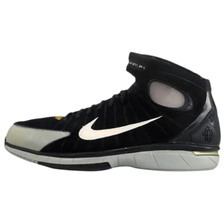 Nike Nike Air Zoom Huarache 2K4 Classic And Versatile Mid top Basketball Shoes Unisex Black