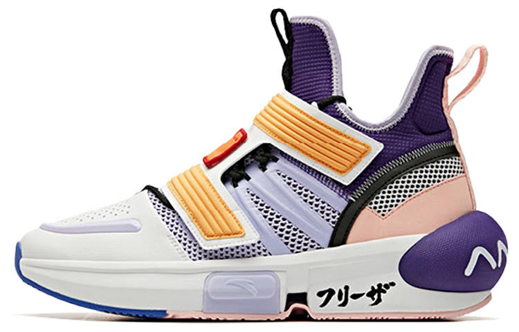 ANTA DRAGON Ball Super x Anta 'Frieza, First Form High top Basketball Shoes Men's White Purple