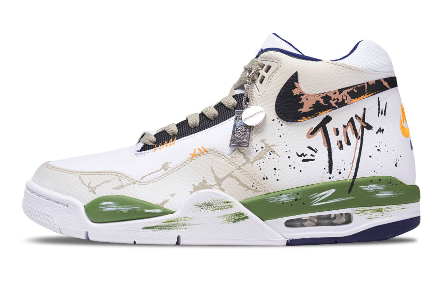 Nike Nike Flight Legacy Laser Strict Abrasion Resistant Abrasion Resistant Mid top Vintage Basketball Shoes Men's