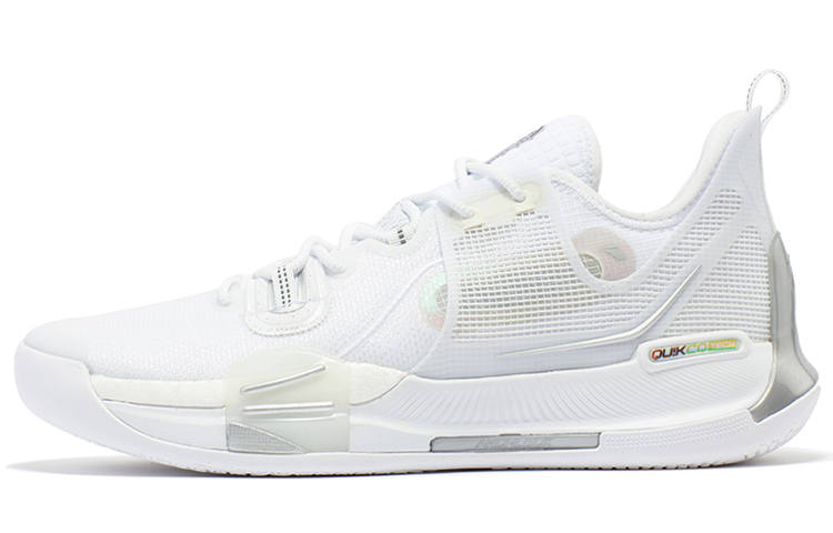 361° Burning War Basketball Shoes Men's Low Top White