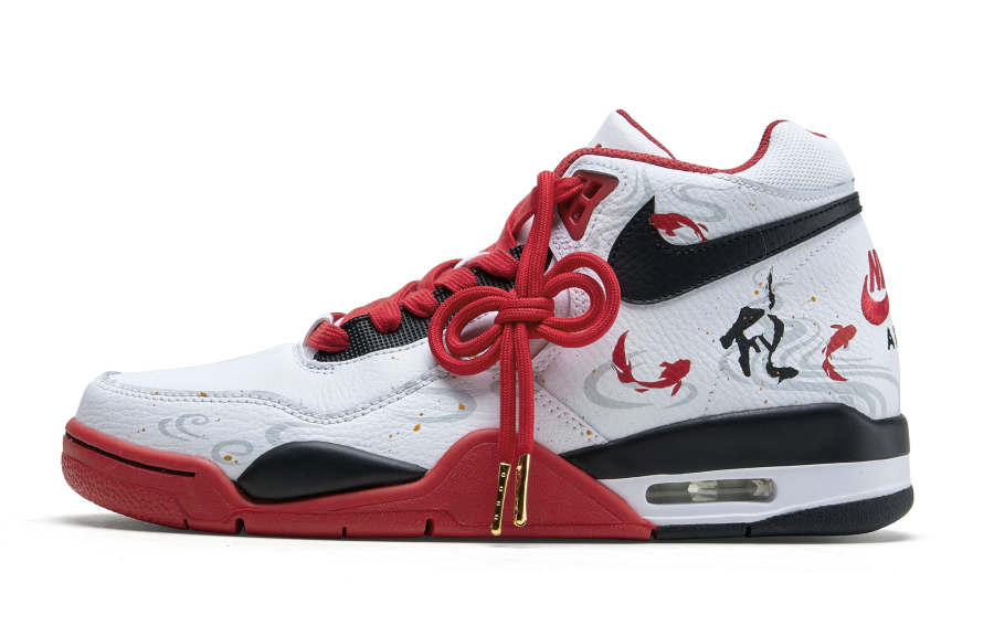 Nike Nike Flight Legacy New Chinese Style Mid top Skateboard Shoes Men's White