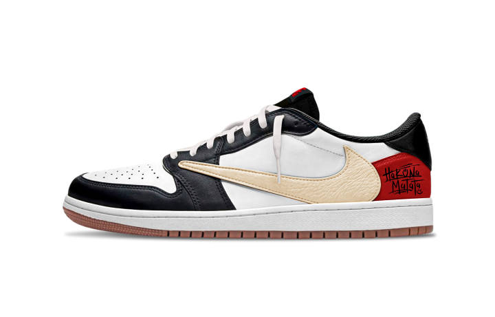 Jordan Travis Scott x Jordan Air Jordan 1 Red Light, Green Light, Hook 12 Cow Leather Abrasion Resistant Abrasion Resistant