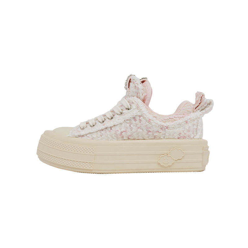Foreshadow Foreshadow Double Uni1.0 Low top Canvas Shoes Women's White Lover