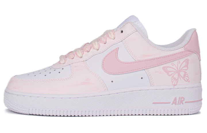 Nike Nike Air Force 1 Little Butterfly Low top Skateboard Shoes Women's Pink