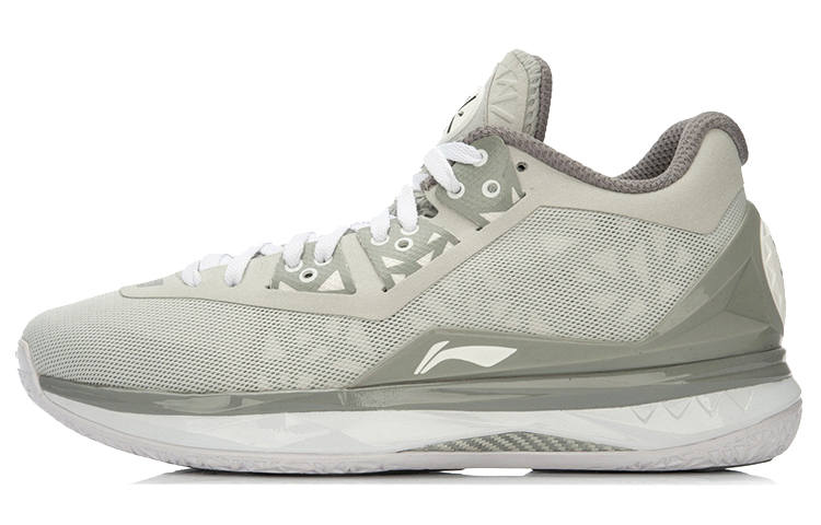 Li-Ning Li Ning WOW 4 Way Of Wade 4 Mid top Basketball Shoes Unisex Gray White