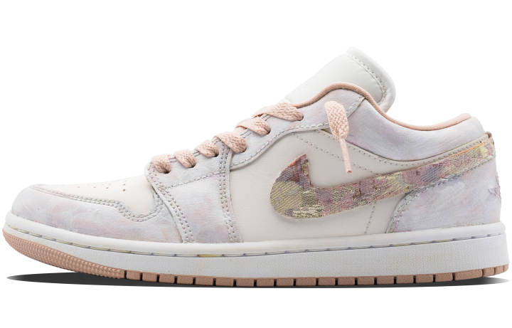 Jordan Jordan Air Jordan 1 Monet Impression, Made On Monet Island Leather Cushioning Abrasion Resistant Slip Resistant