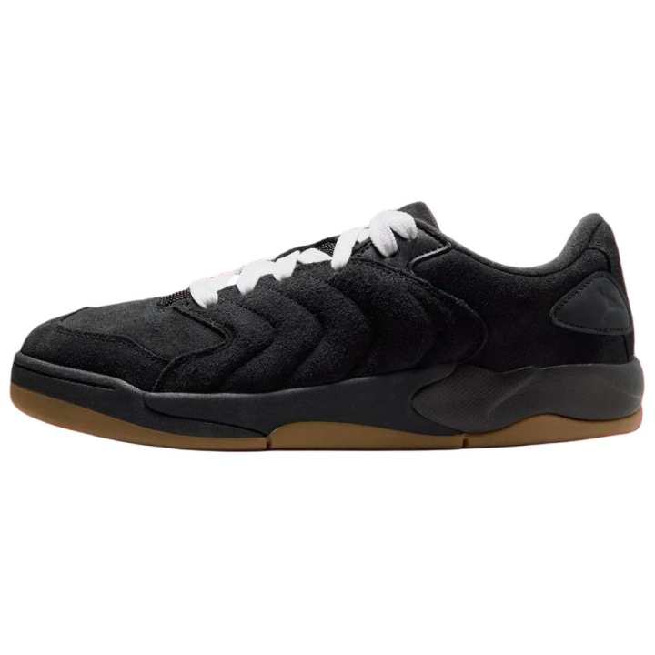 Jordan Jordan Session Leather Slip Resistant Abrasion Resistant Low top Skateboard Shoes Men's Black