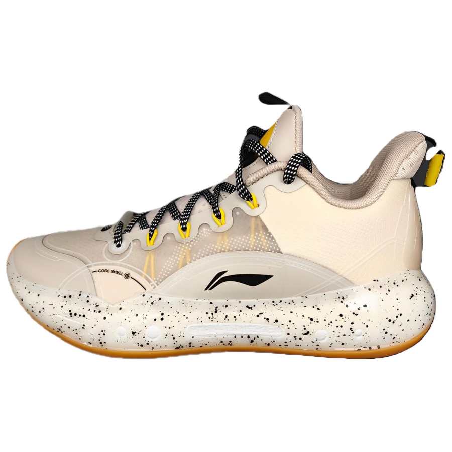 Li-Ning Li Ning YuShuai 14 Boom Low Cushioning Slip Resistant Abrasion Resistant Low top Basketball Shoes Men's Beige