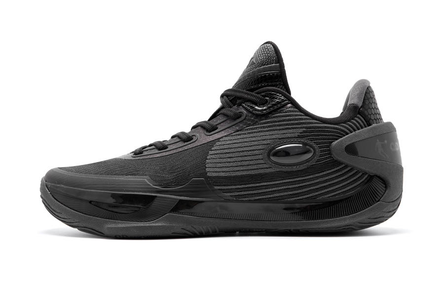 QIAODAN Poisonous Fangs RISE Flashing Scales Low top Basketball Shoes Men's Black