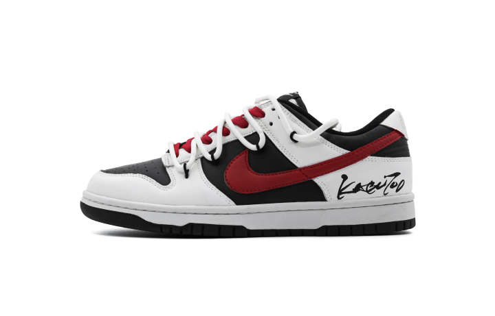 Nike Nike Dunk Source Point Abrasion Resistant Abrasion Resistant Low top Skateboard Shoes Unisex Black White Red