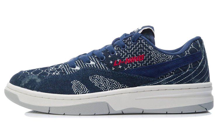 Li-Ning Li Ning 937 Vintage Basketball Shoes Men's Low Top Sea Salt Blue