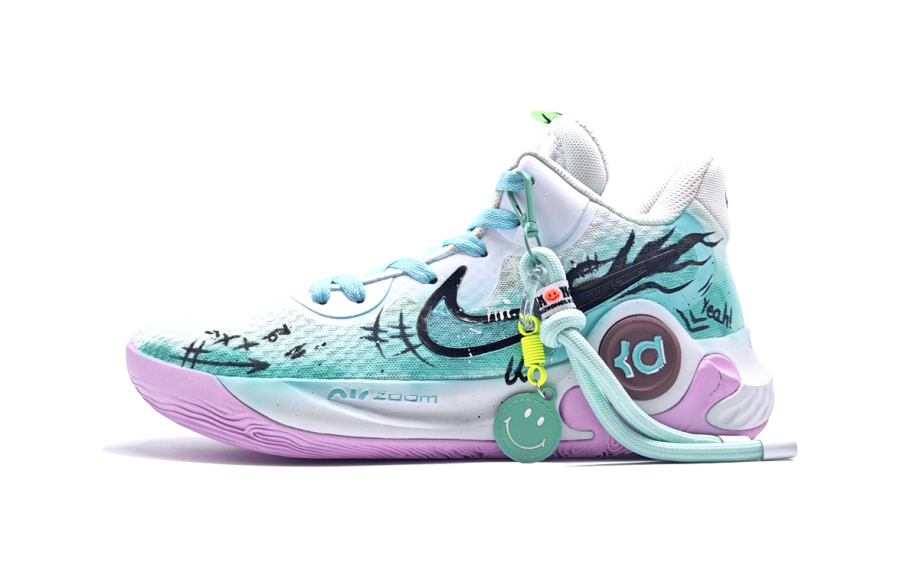 Nike Nike KD Trey 5 IX Cool Mint Cushioning, Wear Resistant Low top Basketball Shoes Unisex Turquoise