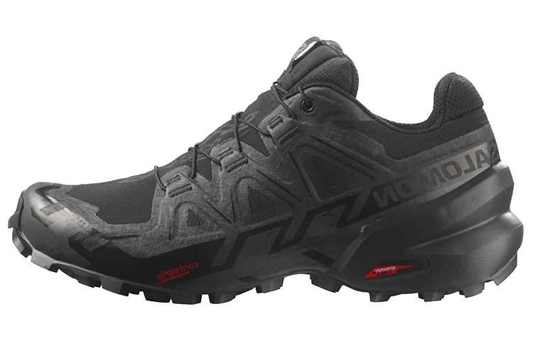 SALOMON Speedcross 6 Versatile Hiking Shoes Women's Black Cushioning Slip Resistant Abrasion Resistant