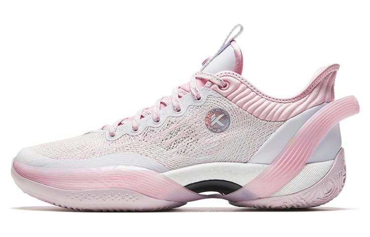 ANTA Three Point Rain1.0 Basketball Shoes Men's Low Top White/Pink
