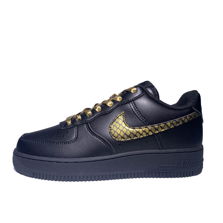 Nike Nike Air Force 1 Low top Skateboard Shoes Unisex Black