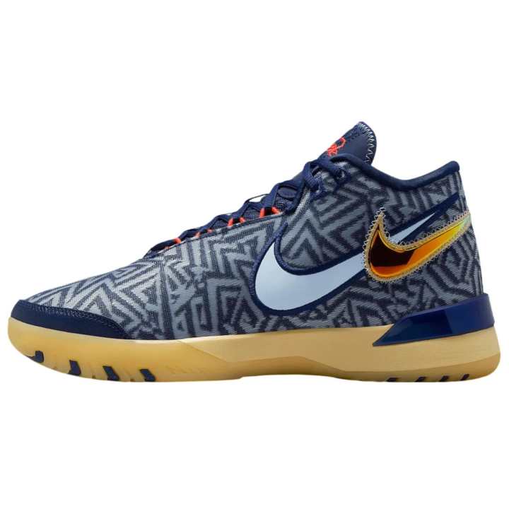 Nike Nike LeBron NXXT Genisus Abrasion Resistant Mid top Basketball Shoes Unisex Blue
