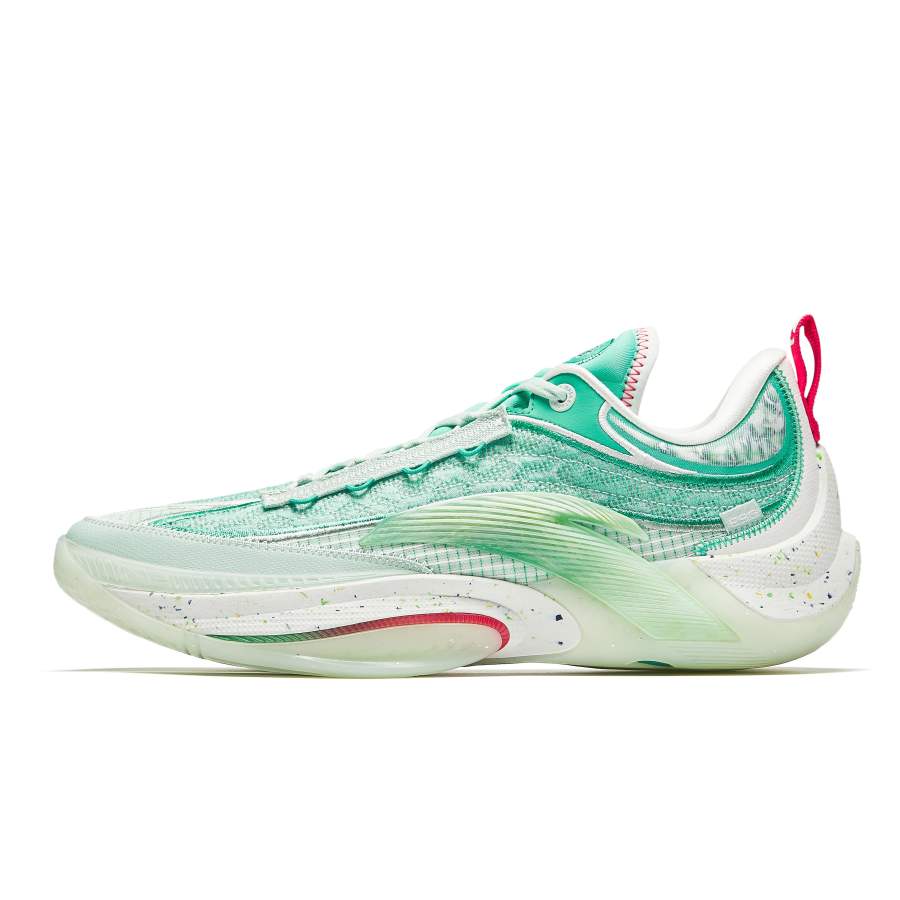 Anta Zap 1 ESG Cushioning, Wear Resistant Low top Basketball Shoes Men's Green White