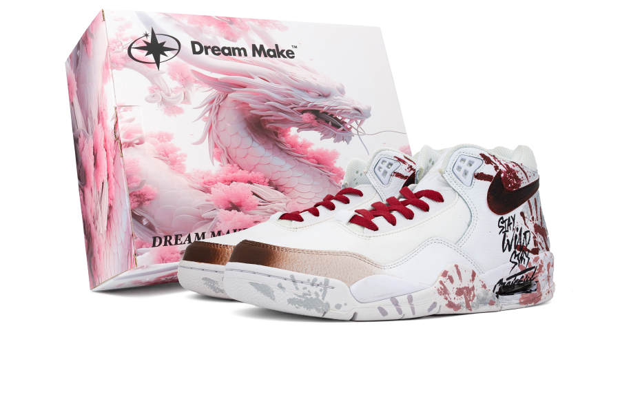 Nike Nike Flight Legacy Blood Oath Box Set Abrasion Resistant Abrasion Resistant Mid top Vintage Basketball Shoes Unisex