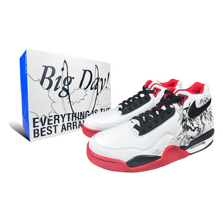 Nike Nike Flight Legacy Slip Resistant Abrasion Resistant Slip Resistant Abrasion Resistant Mid top Basketball Shoes Unisex