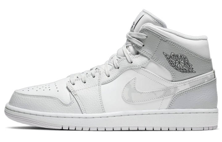 Jordan Air Jordan 1 Mid 'Swoosh Logo Grey Camo'