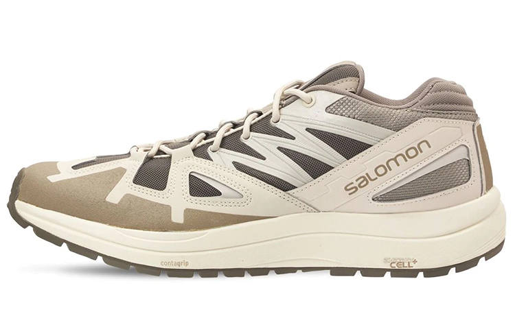 SALOMON Odyssey 1 Cushioning Slip Resistant Abrasion Resistant Low top Hiking Shoes Unisex Light Coffee