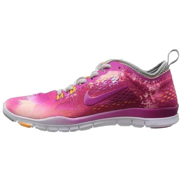 Nike Nike Free 5.0 Slip Resistant Abrasion Resistant Slip Resistant Abrasion Resistant Low top Training Shoes Women's Pink