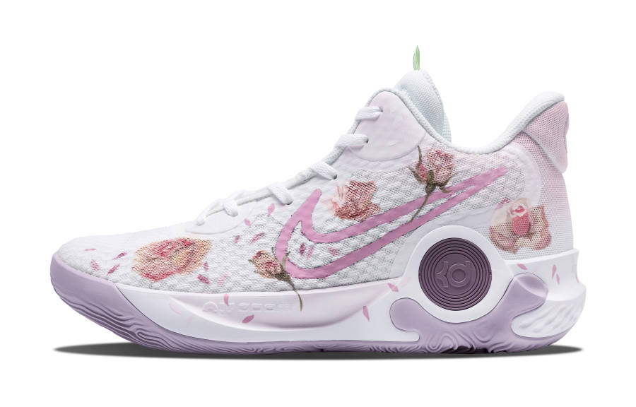 Nike Nike KD Trey 5 IX Cushioning Slip Resistant Abrasion Resistant Mid top Vintage Basketball Shoes Unisex Pink