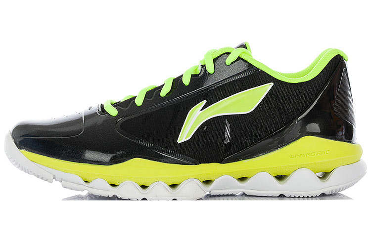 Li-Ning Li Ning Arc 3.0 Cushioning Slip Resistant Abrasion Resistant Coverage Low top Basketball Shoes Men's Black Yellow