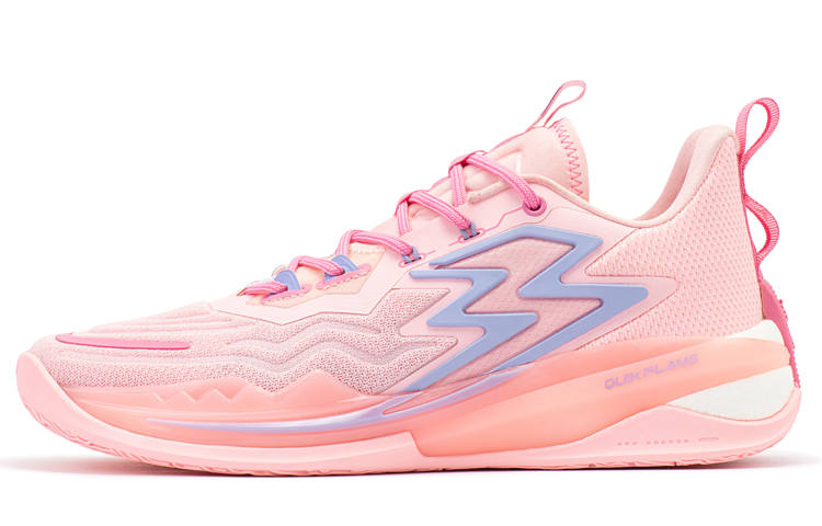 361° Big3 3.0 Pro Bougainvillea Slip Resistant Abrasion Resistant Low top Basketball Shoes Men's Pink